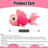 13.78" Pink Goldfish Stuffed Animal, Cute Plush Fish Toy for Boys and Girls