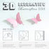 24pcs 3D Butterfly Removable Mural Stickers - Halloween Wall Stickers Decal for Home and Room Decoration (Black-24pcs)
