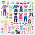 Melissa & Doug Dress-Up Puffy Sticker Activity Book - 76 Reusable Stickers - FSC Certified