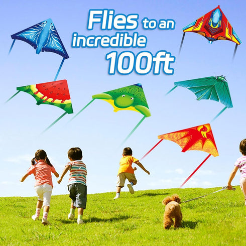 12 Pack 3-8+ Hymaz Mini Catapult Kites for Kids, Flying Glider Plane Toys for Years Boys Girls Gifts- Finger Launcher