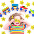20 Pieces Star Smile Face Stress Balls, Mini Foam Smile Ball Stress Relief Toy for Kids