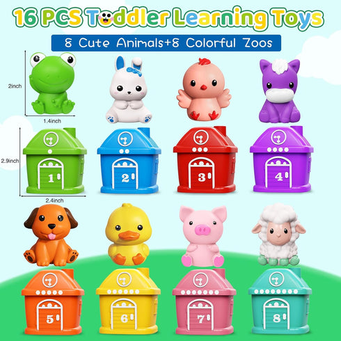 Meytccve Set 2-4,Toddler 1 2 3 Set Train for Toddlers Toys for Year Old,Electric Train Montessori Learning Matching