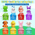 Meytccve Set 2-4,Toddler 1 2 3 Set Train for Toddlers Toys for Year Old,Electric Train Montessori Learning Matching