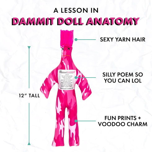 Dammit Doll - Limited Edition - Dammit Cancer Doll for Stress Relief, Gag Gift