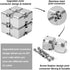 Aluminum Alloy Metal Infinity Cube Fidget Toy, Handheld Desk Toy with Cool Case, Relieve Stress for Kids and Adults