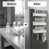 MGY 3Pack 4 Magnetic Baby Bottle Organizer for Refrigerator,Space-Saving Storage for Baby Bottles, Metal Shelf