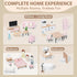 Set, 7 3 Set Set, Pithfor Wooden Dollhouse Furniture Dollhouse Accessories and Furniture, with Rooms Dolls, Includes