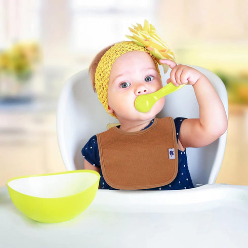 Waterproof Cotton Drool Bibs for Girls and Boys - Unisex Infant Feeding Bibs