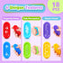 18 Pack Sensory Marble Fidget for Kids Classroom- Gel Squeeze Stress Anxiety Autistic ADHD, Quiet Fidget Classroom