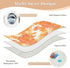 siphylline 52" 34" Orange Tie Dye Flowers Extra Large Resuable Changing Pad Covers Soft Absorbent Pee Pads for Bed