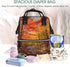 HCBPWVQA Backpack Daypacks Backpack Mommy Fall Foliage Diaper Bag with Changing Pad and Pacifier Holder, Multifunction