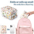 31.5" 21.5" Use(Floral2) Baby Diaper Changing Pad x Extra Large Waterproof Absorbent Portable Changing Mat, Reusable