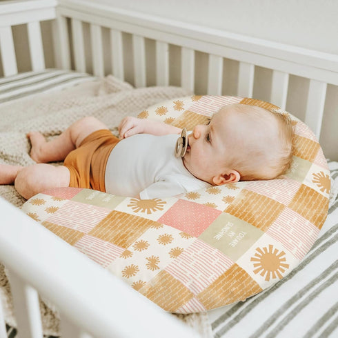 Summer Vintage Sun Baby Nursing Pillow Covers for Boy Girl Boho Sunshine Nursery Feeding Pillowcase for Breastfeeding