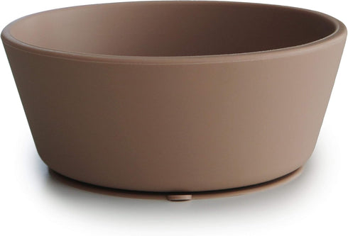 mushie Silicone Suction Bowl - BPA-Free Non-Slip Design (Natural)