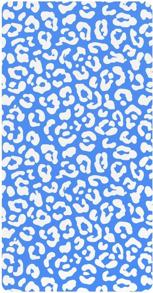 Jynexis Salmon Leopard Spot Pink Pattern Baby Crib Sheets, Cotton Fitted Crib Sheet,