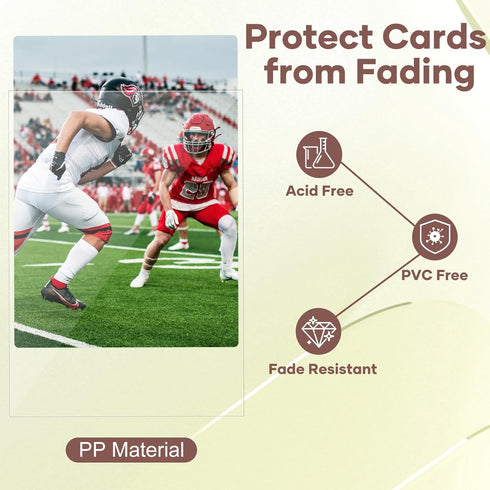 5000 Counts Card Sleeves, Clear Penny Sleeves for Trading Cards, Baseball Card Sleeves, Soft Trading Cards Sleeve Fit