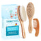 DEBETOOL Baby Hair Brush and Comb Set for Newborns & Toddlers -