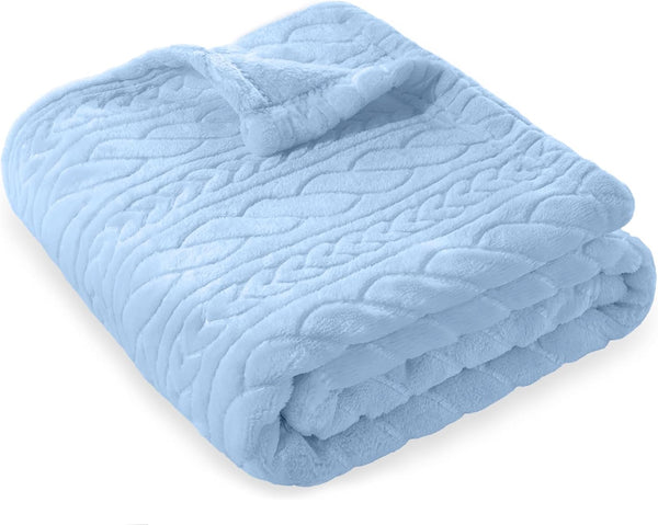 BORITAR 3D Fleece Baby Blanket for Girls Boys Fluffy Fuzzy Flannel Soft
