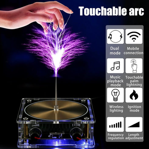 Musical Tesla Coil, Bluetooth Music Tesla Coil, Touchable Artificial Spark Gap Arc Generator, Wireless Transmission