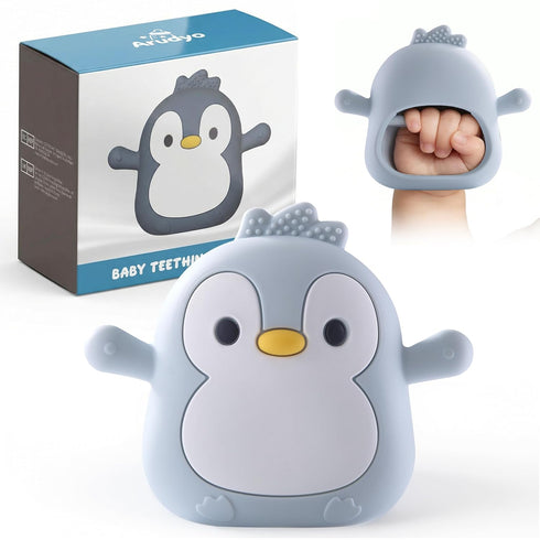 Arudyo Baby Teething Toys for 3-6 Months Silicone Teething Mittens for Babies Food