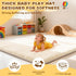 Yozoia 50 50, Tummy Thick Baby Play Mat for Floor x Ultra Soft Playpen Mat, Machine Washable Time Foam, Non-Slip Bottom
