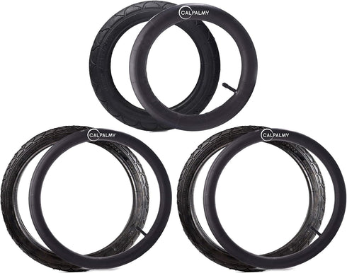 16" Back and 12.5" (2+1) Front Wheel Replacement Inner Tubes and Tires for BoB Stroller Tire Revolution SE/Pro