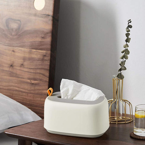 cepignoly 20.2*10.5*13.2cm/7.95*4.13*5.20inch AKOYA Wicker Collection Wet Wipes Dispenser Holder - Wall-Mounted Wet