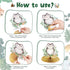 Fumete 9 Pack Woodland Animals Honeycomb Centerpieces, 3D Table Topper Baby Shower Decorations for Green Forest Theme