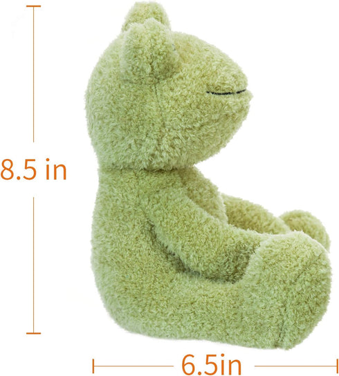 Apricot Lamb Toys Plush Velvet Frog Stuffed Animal, Soft Cuddly Perfect for Child (8.5 Inches)