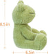 Apricot Lamb Toys Plush Velvet Frog Stuffed Animal, Soft Cuddly Perfect for Child (8.5 Inches)