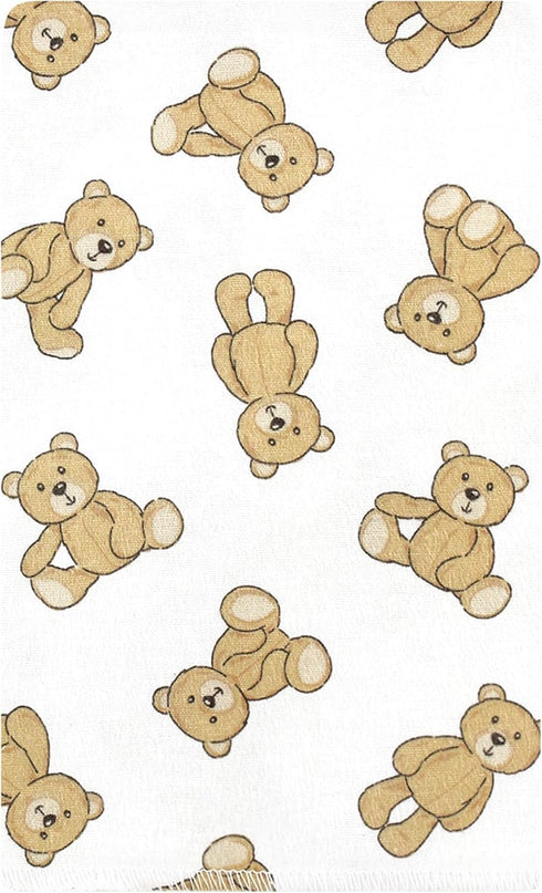 10pk, Luvable Friends Hudson Baby Flannel Burp Cloths Cuddle Bears