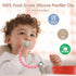 Loviomad (4-Pack) Pacifier Clips for Baby Girl Boy, Silicone Binky Holder for MAM Pacifiers, Baby Newborn Essentials