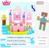 3+ 3-4 4-5 6-8 Hiwawind Updated Magnetic Blocks-Princess Castle, Creative Magnetic Building Blocks Toddler Toys