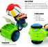 Tipmant Baby Toddler Electric Tricycle Toy, Cartoon Motorcycle Vehicle with Music and Lights, Kids Birthday Gifts