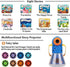 Matteobenni 3-12 Kids Multifunctional Story Projector, Night Lights Projector Storybook Toy, Educational Toys Gifts