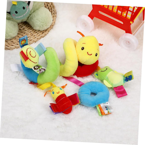 Car Seat Toys, Toys for Car Seat Crib Mobile Bed Around Rattle Bell Cartoon Insect Stroller Hanging Stuffed Wrap Spiral