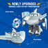 Super Wings Transformer Toys, 5" Airplane Robot Action Figure, 2-in-1 Mode, Fun Toy for Kids Age 3+, Silver