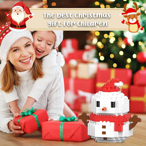 NDZUI 2025 Set, Set Christmas Building Blocks Stacking Bricks Christmas Decorations and Gifts Building Toys Xmas Gifts