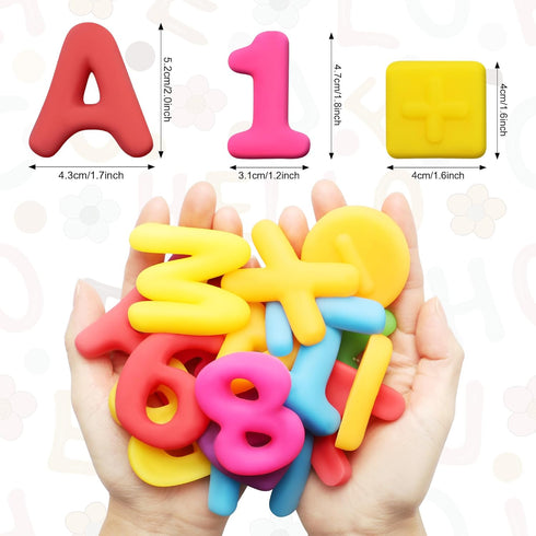 Alphabet Learning Toys for Kids, 40PCS ABC Toys for Ages 3-5, Educational Letter and Number Mochi Squishy Toys