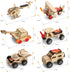 6 in 1 STEM Kits for Kids Age 5-12, Wood Car Building Electric Model Kit, Birthday Gift for Boys and Girls