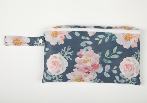 Baby Diaper Changing Mat Pad Portable Foldable Washable Compact Travel Nappy Waterproof Play Mat 30inx18.5in for Girls (Flowers)