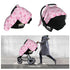Pink Bow for Girl Baby Car Seat Canopy and Nursing Cover for Breastfeeding Multi-Use Cover Lightweight Infant Stretchy