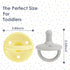Sweet Child Pacifiers Set of 6, 0-18 Months, Ultra-Light Silicone Binkies with Collapsible Handle & 3 Air Holes