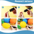 AMOR PRESENT 6PCS Playground Balls with Air Pump, 7inch Inflatable Dodge Ball, Colorful Handball for Kids Games