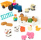 Battat Farm Animal Play Set - 25 Toy Farm Animals, Fences, Farmers, Tractor, Trailer & More for Toddlers