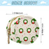 Christmas Decoration Round Pacifier Storage Case with Zipper, Portable Pacifier Case for Travel, Diaper Bag & Purse