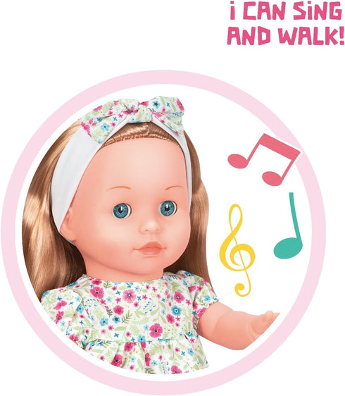 Dolls,16 Inches 3+ Mother Love Walking Interactive Baby Dolls, Baby Dolls with Hair, Singing and Walking Dolls