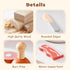 Set, ROBOTIME Wooden Play Food Cutting Meat & Eggs Pretend Play Toy Food for Play Kitchen with Shopping Bag Kids