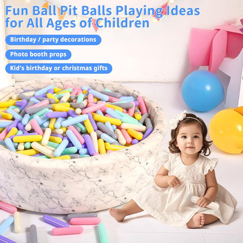 Pack 250 5.12inches 7 STARBOLO Ball Pit Balls for Toddlers - of Balls Crush Proof Plastic Toy Balls for Toddlers Ball
