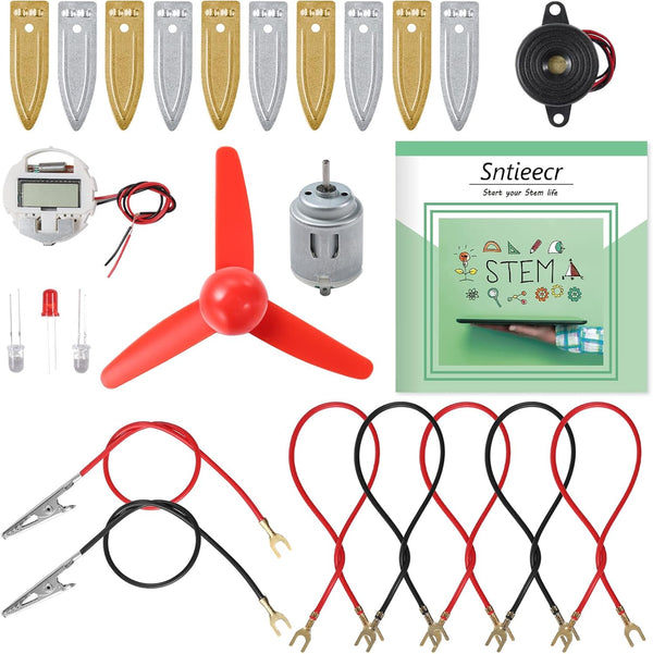 Sntieecr Fruit Battery Science Experiment Kit, Potato Science Educational Kit for Kids DIY STEM Lab Projects